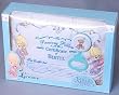 Precious Moments Birth Pillow and Rattle Gift Set - Green
