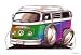 VW CAMPER RAINBOW BAY KOOLART IMAGE CERAMIC MUG 2133