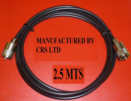 RG58 Patch Lead, 2.5m long, Soldered PL259's, CB Radio
