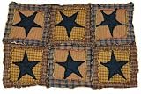 Primitive Star Patchwork Place Mat with Country Rustic Charm