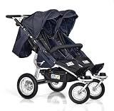 TFK Trends For Kids - Twinner Twist Duo Double Stroller - Navy