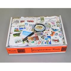 Briefmarken - Missions - Kiste incl. Glaslupe