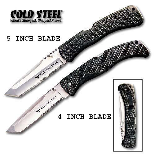 Cold Steel Knives Gunsite, Zytel Handle, Plain by Cold Steel
