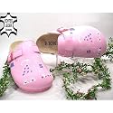 Kinder Bio Clogs, Decksohle echtes Leder, pink-rosa