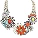 Eyourlife Delicate Luxurious Flower Chain Collar Choker Statement Bib Necklace Pendant Jewelry