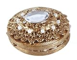 Wedding Ceremonial Arras, or 13-gold plated Coins (16mm Diameter) with Round Case (47mm Diameter): Imported and Hand-Made