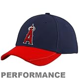 New Era Los Angeles Angels of Anaheim Navy Blue-Red 2010 Batting Practice 39THIRTY Stretch Fit Performance Hat