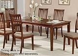 Wooden Dining Table with Butterfly Leaf in Chestnut Finish