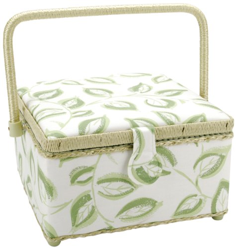 Dritz Square Sewing Basket 9 Inch x9 Inch x51/2 Inch
