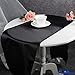 OurWarm Black Satin Table Runner 12