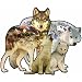 Wolf Song Shaped Jigsaw Puzzle by Dennis Rogers 1000pc