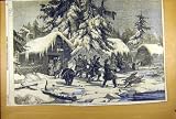 1856 BEAR-HUNTING SWEDEN HUNT SHOOTING OLD PRINT