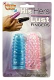 Pipedream Products His and Hers Lust Fingers , Blue and Pink