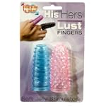 Pipedream Products His and Hers Lust Fingers , Blue and Pink