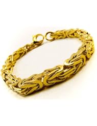 Tendenze Italy Byzantine-Chain Bracelet, Gold Double, 6mm, Directly From The Italian Factory