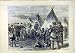 NORTH-AMERICAN INDIANS RESERVE CAMP OLD PRINT 1890