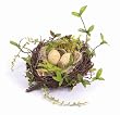 Club Pack of 12 Spring Serenity Artificial Twig Birds Nests with Eggs 6"