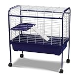 Super Pet Welcome Home Rabbit Hutch, Medium, Blue
