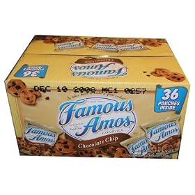 Famous Amos - Chocolate Chip Cookies, 36 Pouches