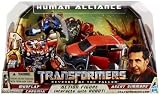 Transformers 2 Revenge of the Fallen Movie Human Alliance Mudflap with Agent Simmons