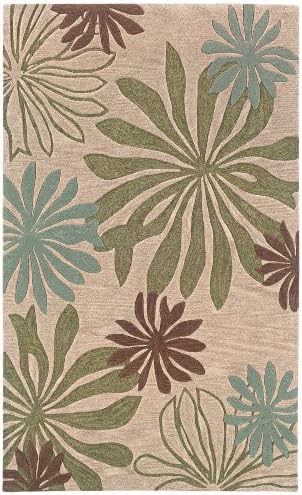 Trade AM AZ20800-BLIV913 Fashion Floral Area Rug, 9-Feet by 12-Feet 9-Inch, Blue/Ivory