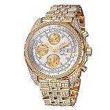 Breitling K13362AL-A585-978T Bentley White Dial 18K Yellow Gold and Diamonds Mens Automatic... by Breitling