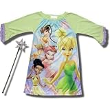 Disney Fairies, Tinkerbell "Pixies on Parade" ruffle-sleeve Nightgown w/ bonus magic wand
