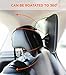Baby Back Seat Car Mirror | Wide Clear View Infant Rear Facing | Safe and Shatterproof | Best Discount Deal | Free Window SunShades, Pacifier Clip, Cleaning Cloth in a Luxury Box Gift Set | BabyBazoo