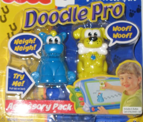 Childrens Toyshop  Toys : Fisher Price Doodle Pro Silly Sound Stampers Accessory Pack (Cow and Dog)