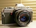 Minolta XG-1 35mm SLR film camera.