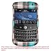 NEW Burbbery Checkbox Checkered Blue Design Snap-On Cover Hard Case Cell Phone Protector for BlackBerry Bold 9000