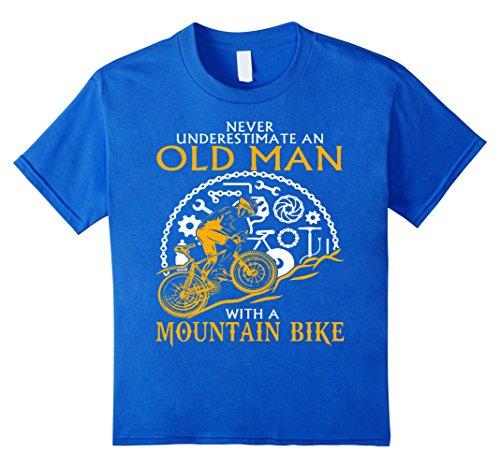 Never Underestimate an Old Man with a Mountain Bike T-Shirt