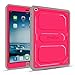 Fintie Apple iPad Air Case - CaseBot Tuatara Series Rugged Unibody Dual Layer Hybrid Full Protective Cover with Built-in Screen Protector and Impact Resistant Bumper, Lifetime Warranty, Magenta