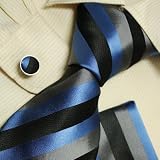 Black ties men in suits and ties grey blue birthday present man Italian style silk tie set H5124