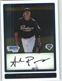 Andy Parrino (RC - Rookie Card / Prospect - XRC) San Diego Padres - 2009 Bowman Chrome Prospects Baseball Cards # BCP145 - MLB Baseball Trading Card in Protective Case