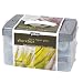 Pebeo Vitrail - 10 x 45ml Glass Paints, Gold Outliner, Brush, Sponge & Palette in a Durable Twin-Tray Workbox