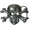 Jolly roger belt buckle + display stand