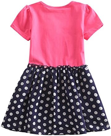 Baby Girls Kids Lovely Cartoon Butterfly Embroidery Cotton Party Dress 3-4Y