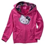 Girls' Hello Kitty Pink Long-Sleeve Hoodie Sweatshirt XS