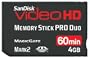 SanDisk SDMSPDHV-004G-A15 4GB Video HD MSPD Memory Card