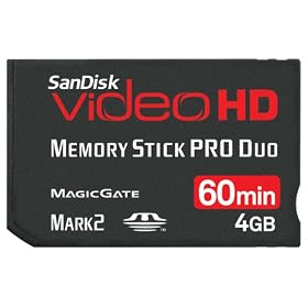 Click here to buy SanDisk SDMSPDHV-004G-A15 4GB Video HD MSPD Memory Card by SanDisk.