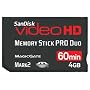 SanDisk SDMSPDHV-004G-A15 4GB Video HD MSPD Memory Card
