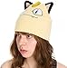 BIOWORLD Pokemon Meowth Big Face Fleece Cap Beanie with Ears