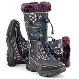 Produkt-Bild: KIDS SHOES Kinder Winter Allwetter Boots, Fellbesatz, SLAM TEX Klima Membrane, navy-lila