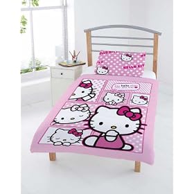 Hello Kitty 'Comic Kitty' Junior Duvet Bedding Set