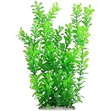 FACTORY PRICE Islandoffer 12" Green Water Plastic Plant Decoration for Aquarium