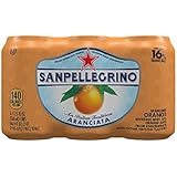 San Pellegrino Sparkling Fruit Beverages, Aranciata/Orange, 11.15-ounce cans (Pack of 6)
