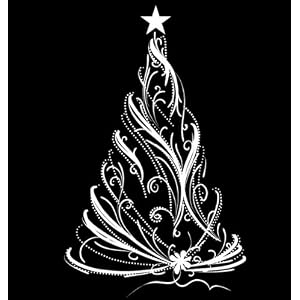 Vinyl Wall Art Decal Sticker Christmas Tree 72