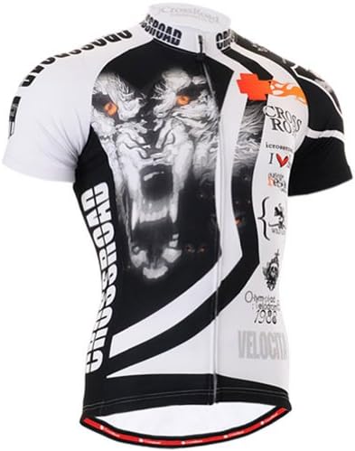 Leohester Men's Short Sleeve Cycling Jersey Mix Style XL