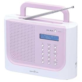 Alba TRDAB2820 -  Portable DAB Radio with FM - White/Pink